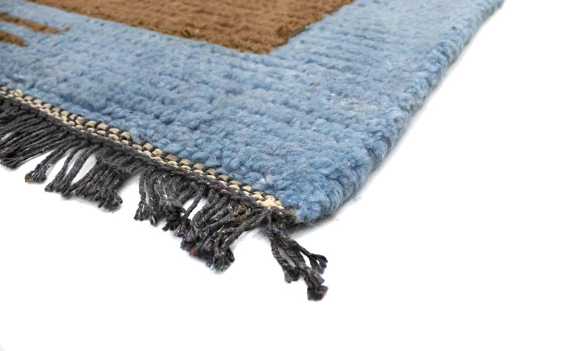 Nepal Teppich 140 x 70 cm - braun