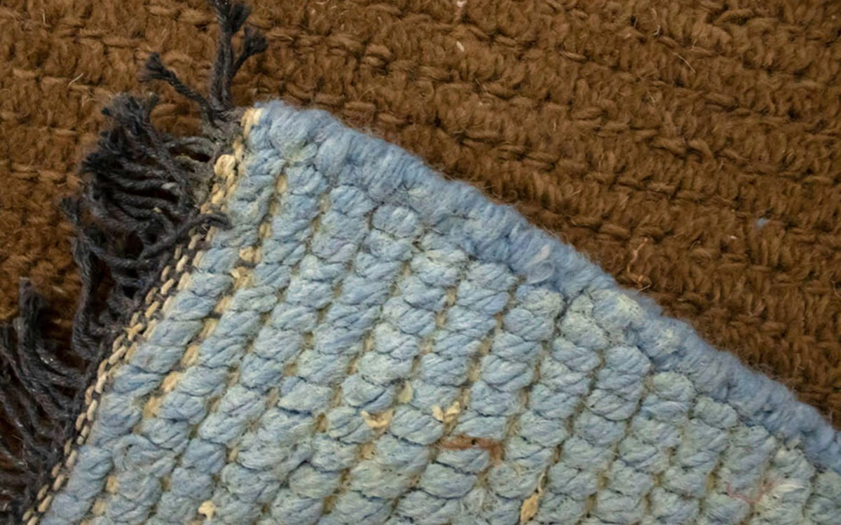 Nepal Teppich 140 x 70 cm - braun