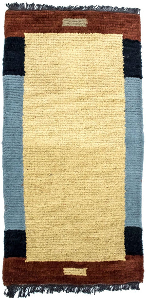 Nepal Teppich 140 x 70 cm - beige