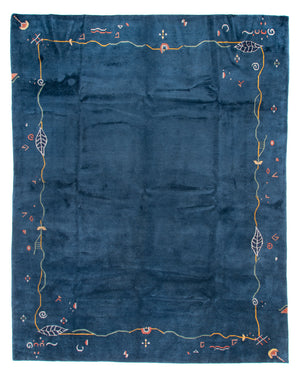 Nepal Teppich - Royal - 382 x 299 cm - blau