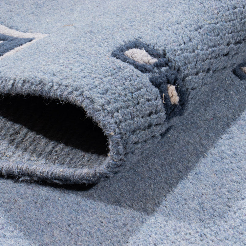 Läufer Nepal - 330 x 69 cm - blau