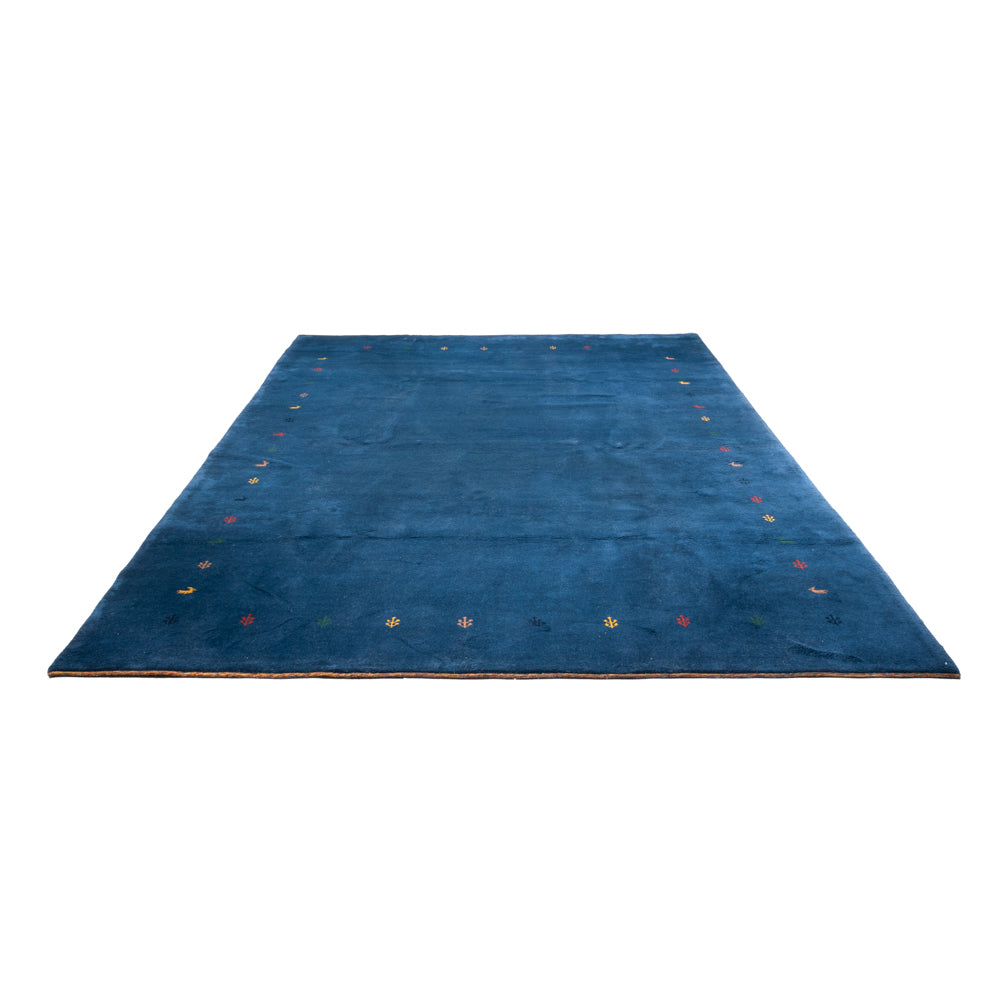 Gabbeh Teppich - Indus - 394 x 297 cm - blau