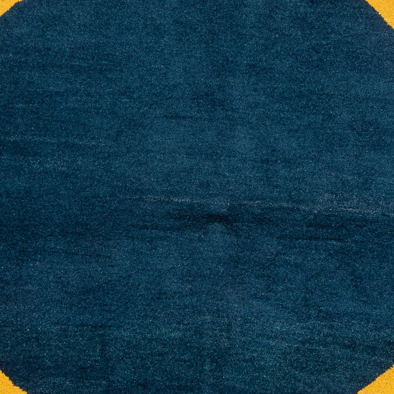 Gabbeh Teppich - Indus rund  - 195 x 195 cm - blau
