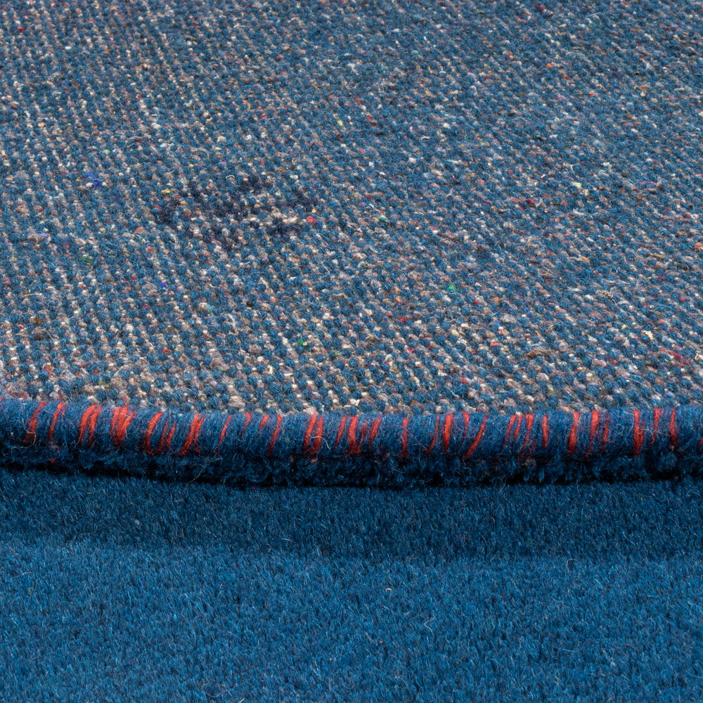Gabbeh Teppich - Indus rund  - 199 x 199 cm - blau