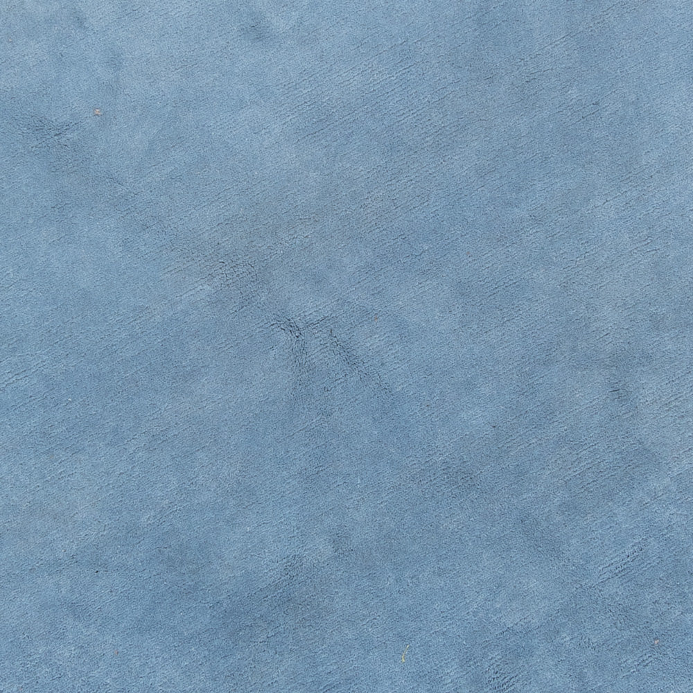 Nepal Teppich rund - 210 x 210 cm - blau