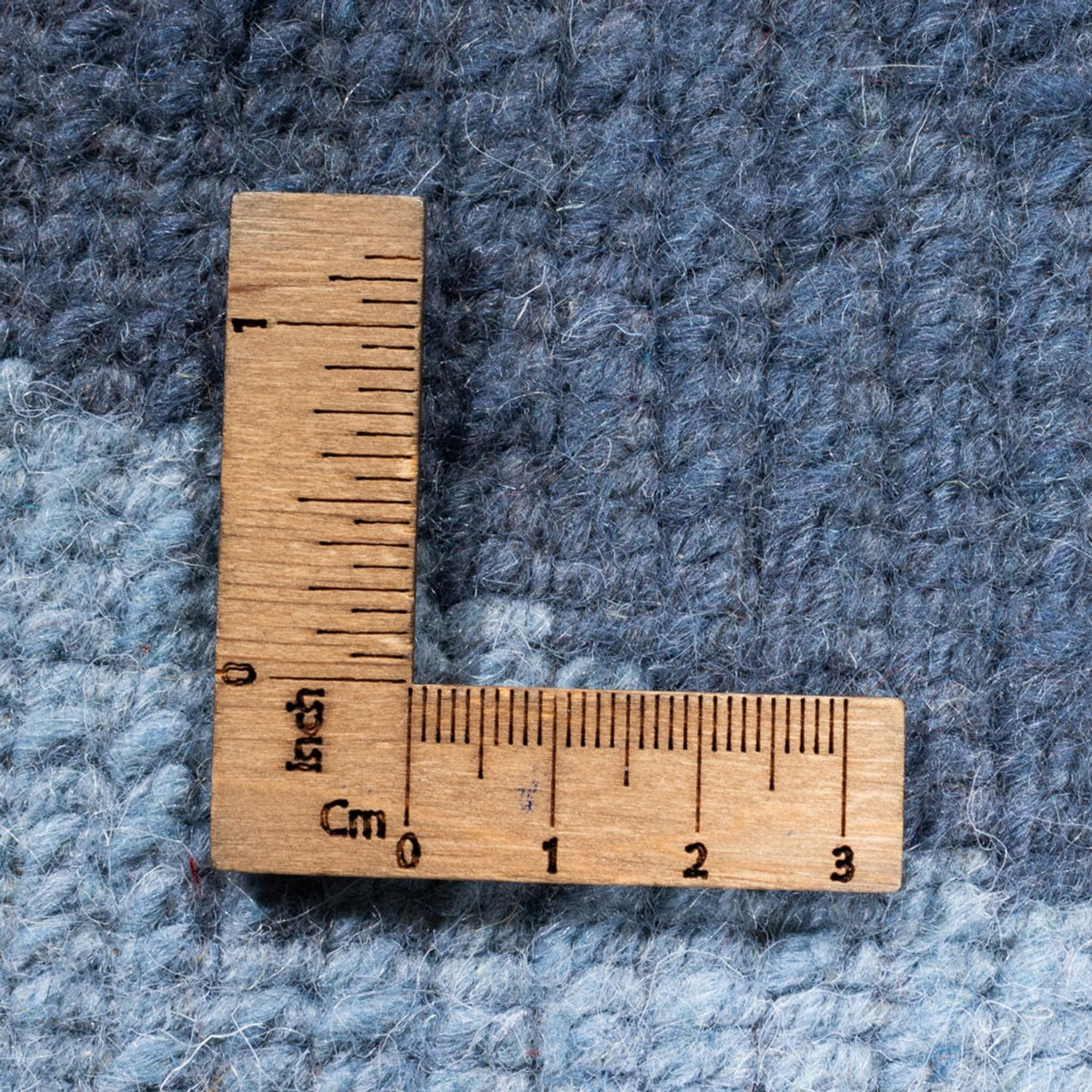 Nepal Teppich rund - 210 x 210 cm - blau