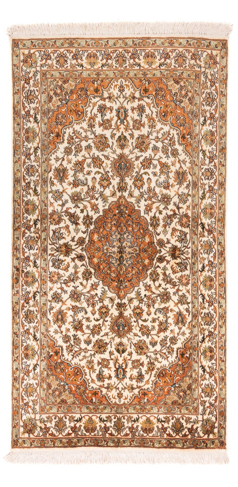 Seidenteppich - Kaschmir Seide - 168 x 95 cm - beige