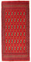 Turkaman Teppich 100 x 50 cm - rot