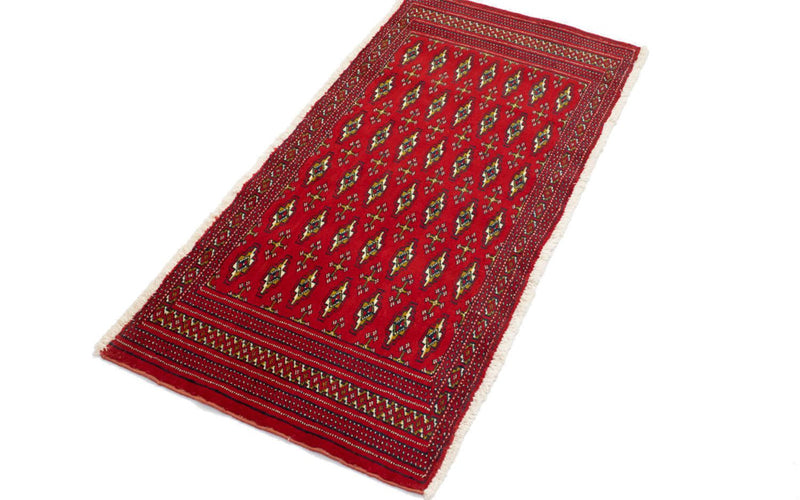 Turkaman Teppich 100 x 50 cm - rot