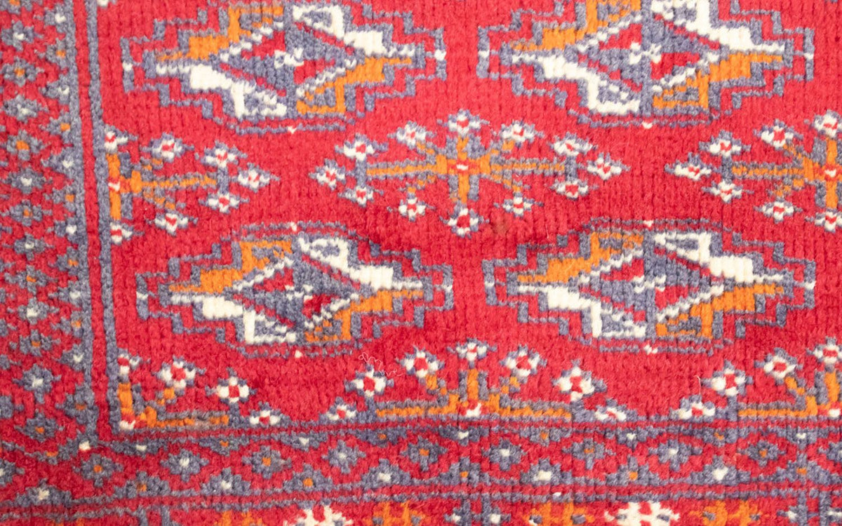Turkaman Teppich 100 x 50 cm - rot