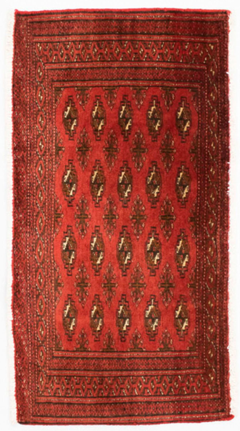 Turkaman Teppich 100 x 50 cm - rot
