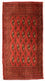 Turkaman Teppich 100 x 50 cm - rot