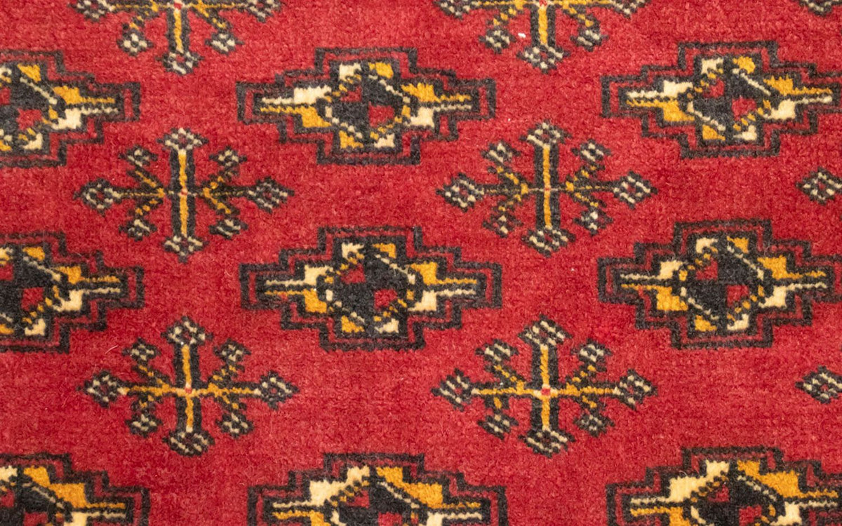 Turkaman Teppich 100 x 50 cm - rot