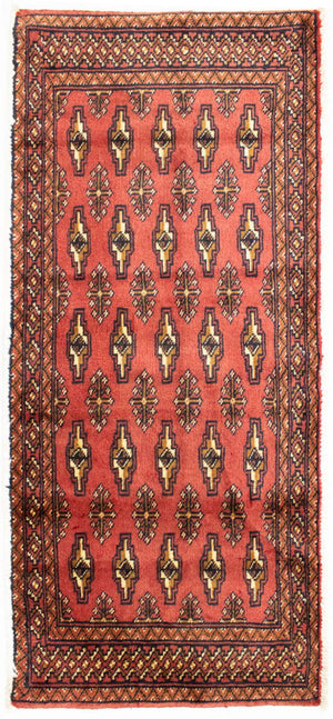 Turkaman Teppich 130 x 60 cm - rot
