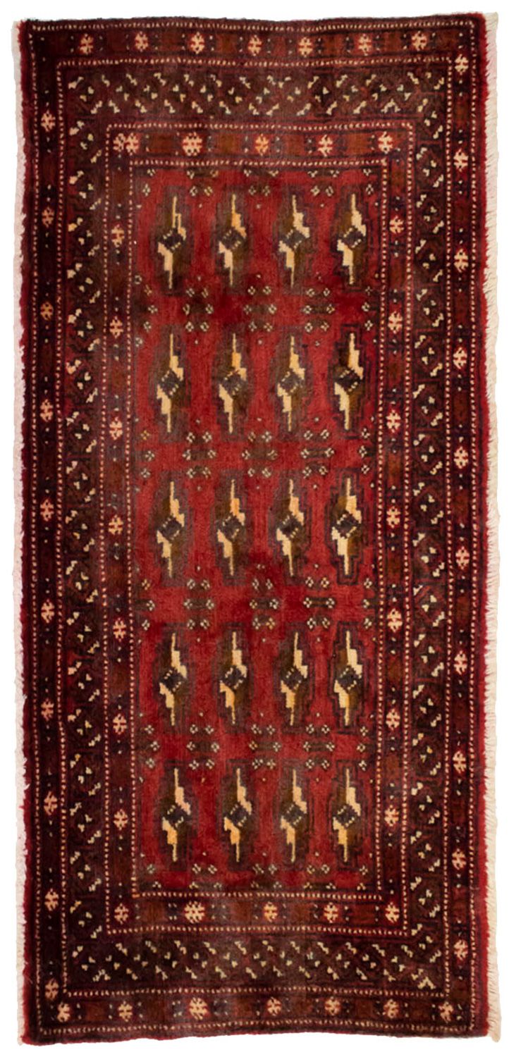 Turkaman Teppich 130 x 60 cm - rot
