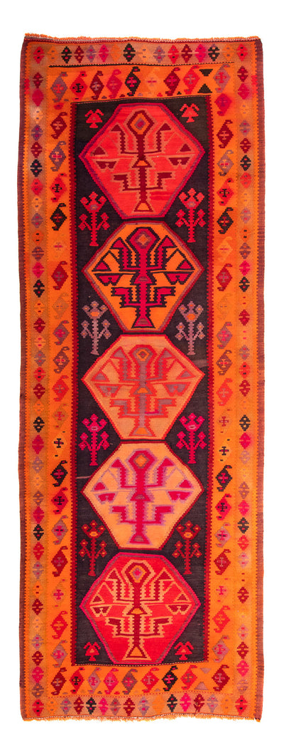 Kilim ancien Tapis 140x360cm