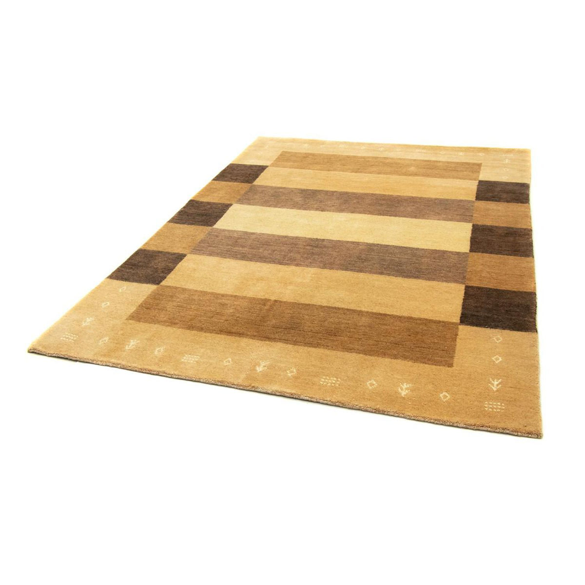 Gabbeh Teppich - Softy 229 x 164 cm - dunkelbeige