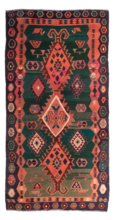 Kelim Teppich Old 175x310cm - mehrfarbig