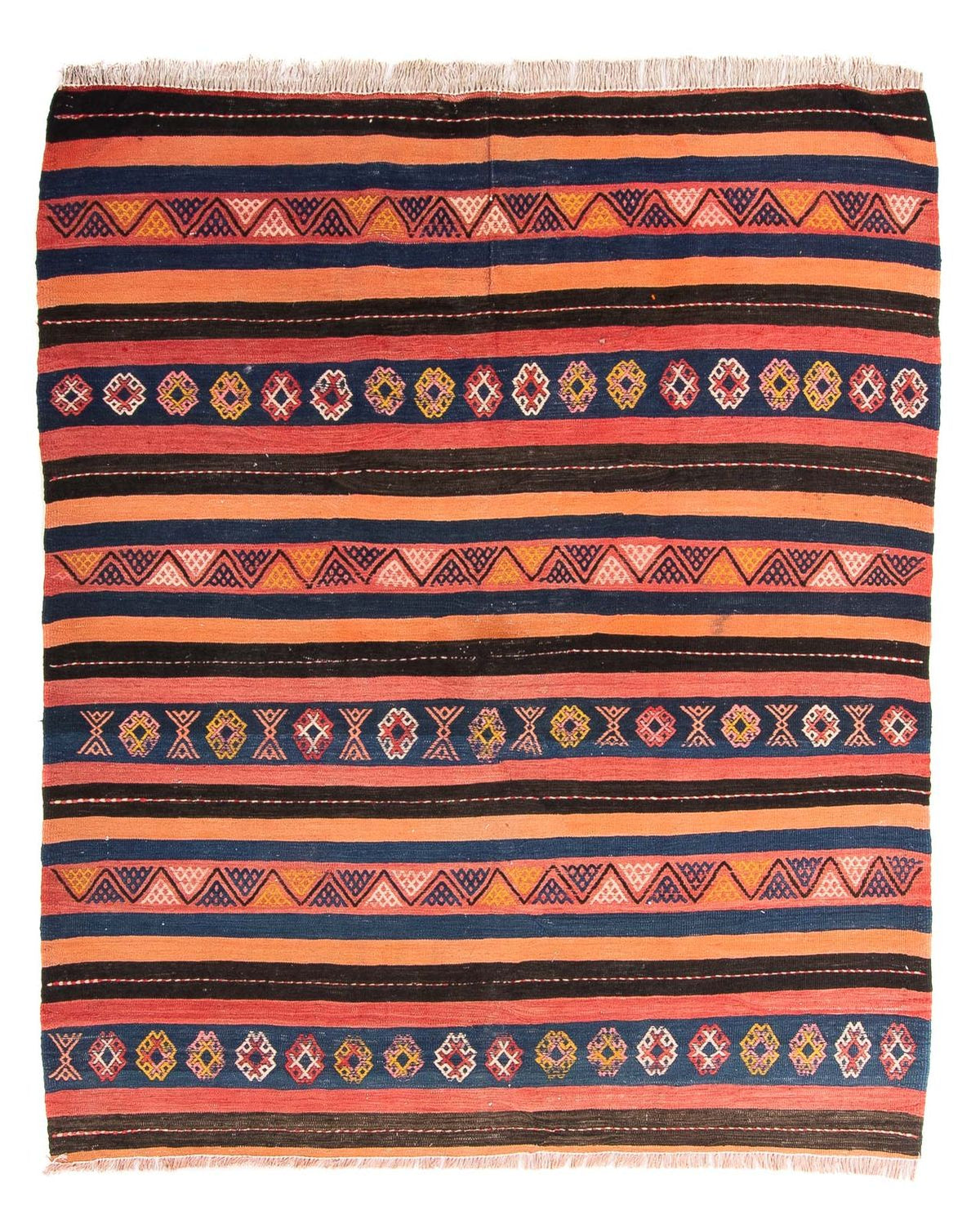 Kelim Teppich - Old 180 x 150 cm - mehrfarbig