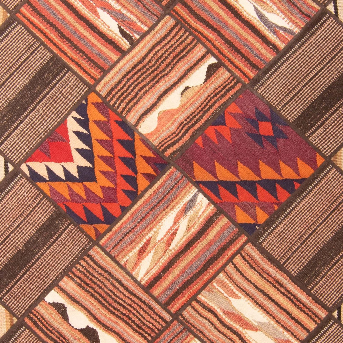 Patchwork Teppich 200 x 150 cm - mehrfarbig