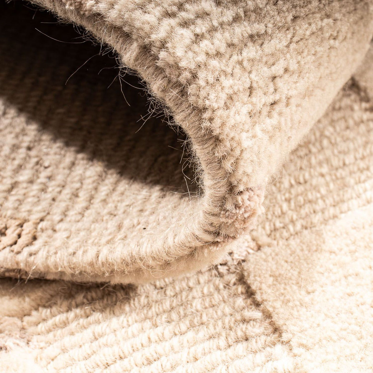 Nepal Teppich 90 x 60 cm - beige