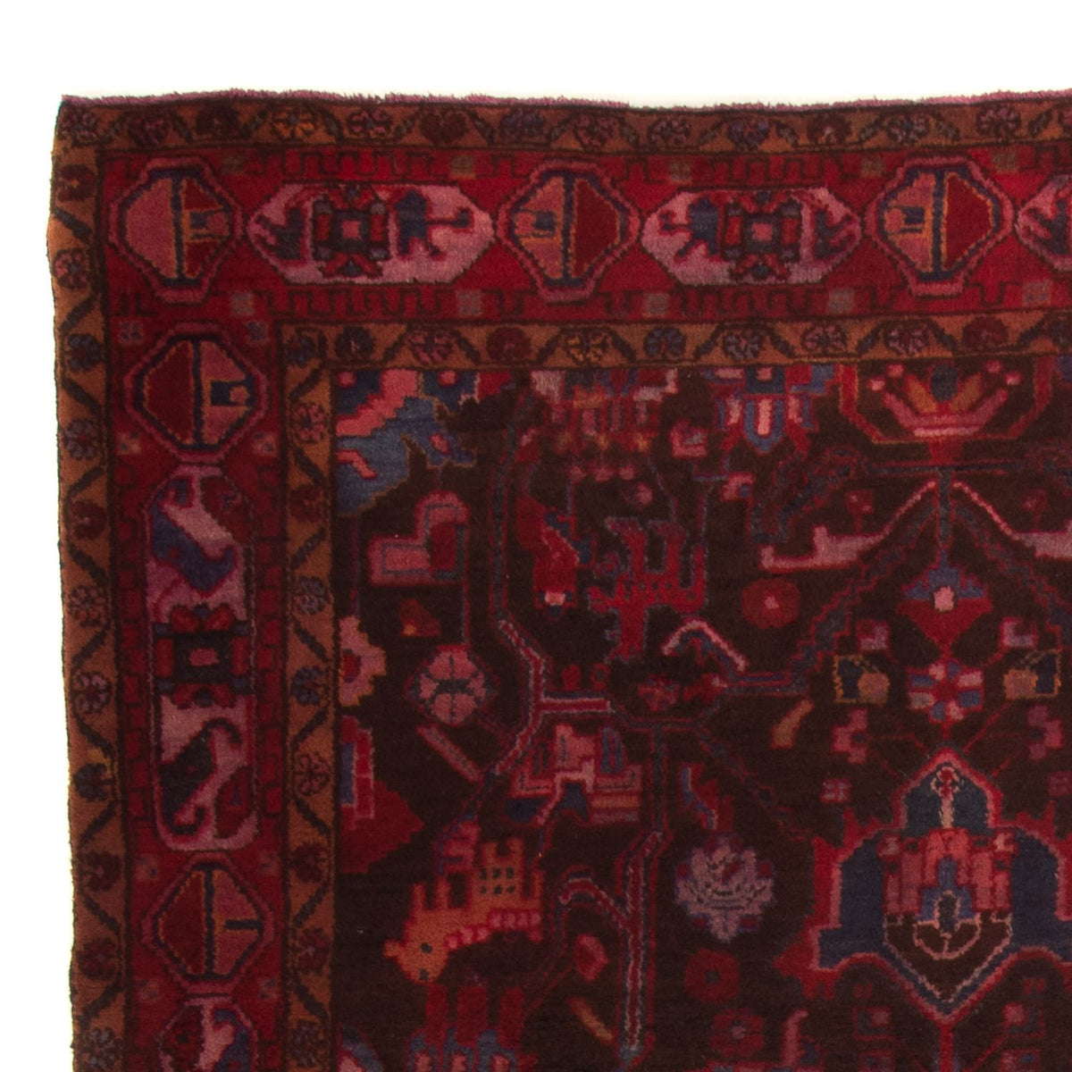 Orientteppich 330 x 180 cm - dunkelrot