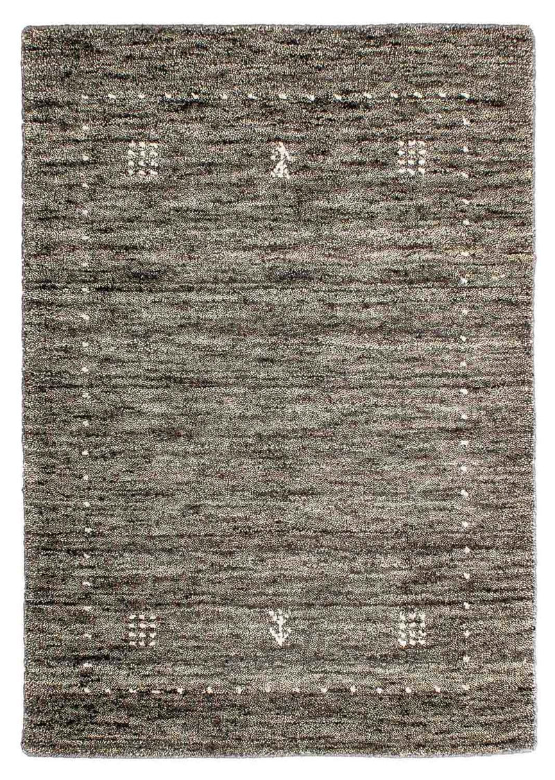 Gabbeh Teppich - Loribaft Indus 95 x 63 cm - grau