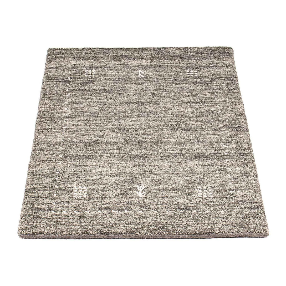 Gabbeh Teppich - Loribaft Indus 95 x 63 cm - grau