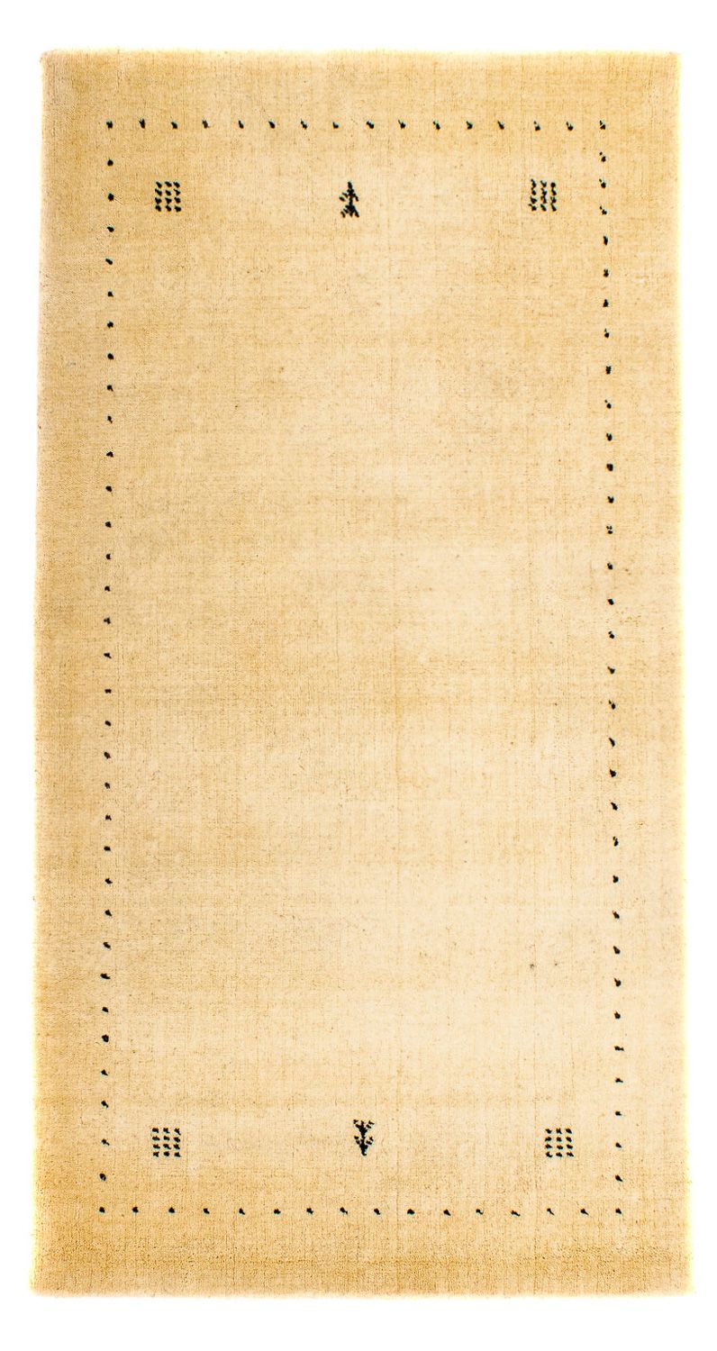 Gabbeh Teppich - Loribaft Indus 142 x 73 cm - beige