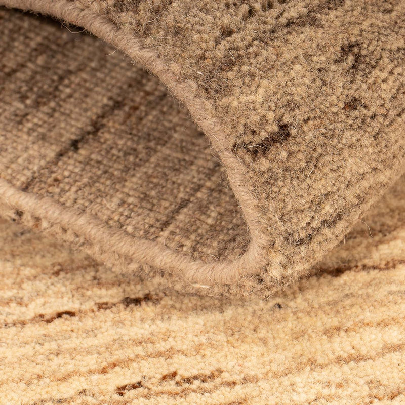 Nepal Teppich 142 x 70 cm - hellbraun