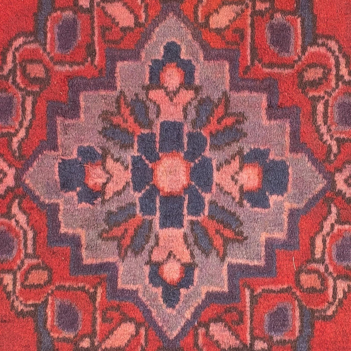 Orientteppich 87 x 57 cm - dunkelrot