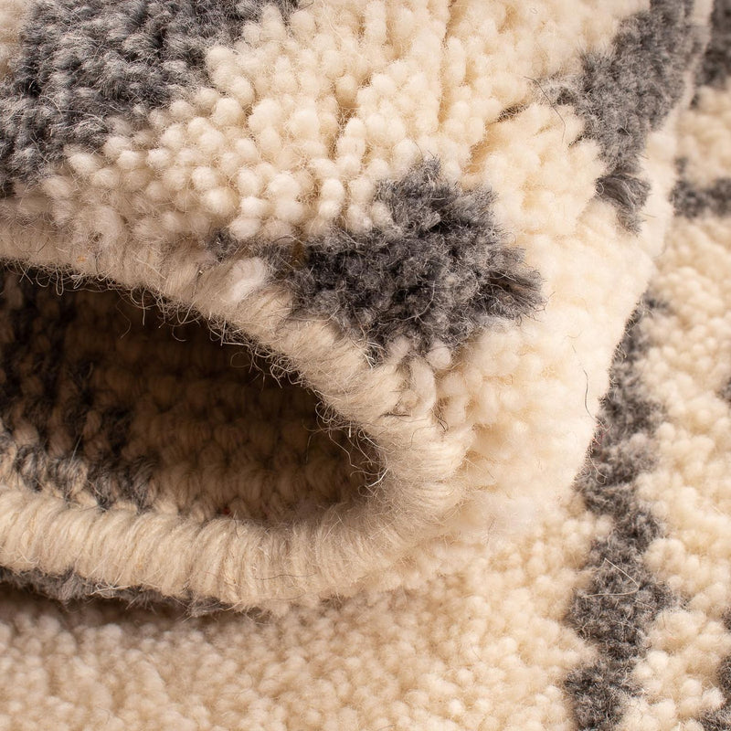 Wollteppich 93 x 60 cm Fußmatte