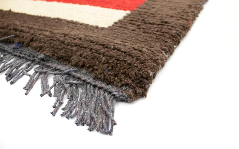 Nepal Teppich 140 x 70 cm - mehrfarbig