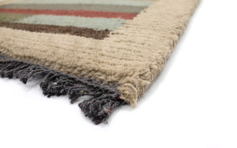 Nepal Teppich 140 x 70 cm - mehrfarbig