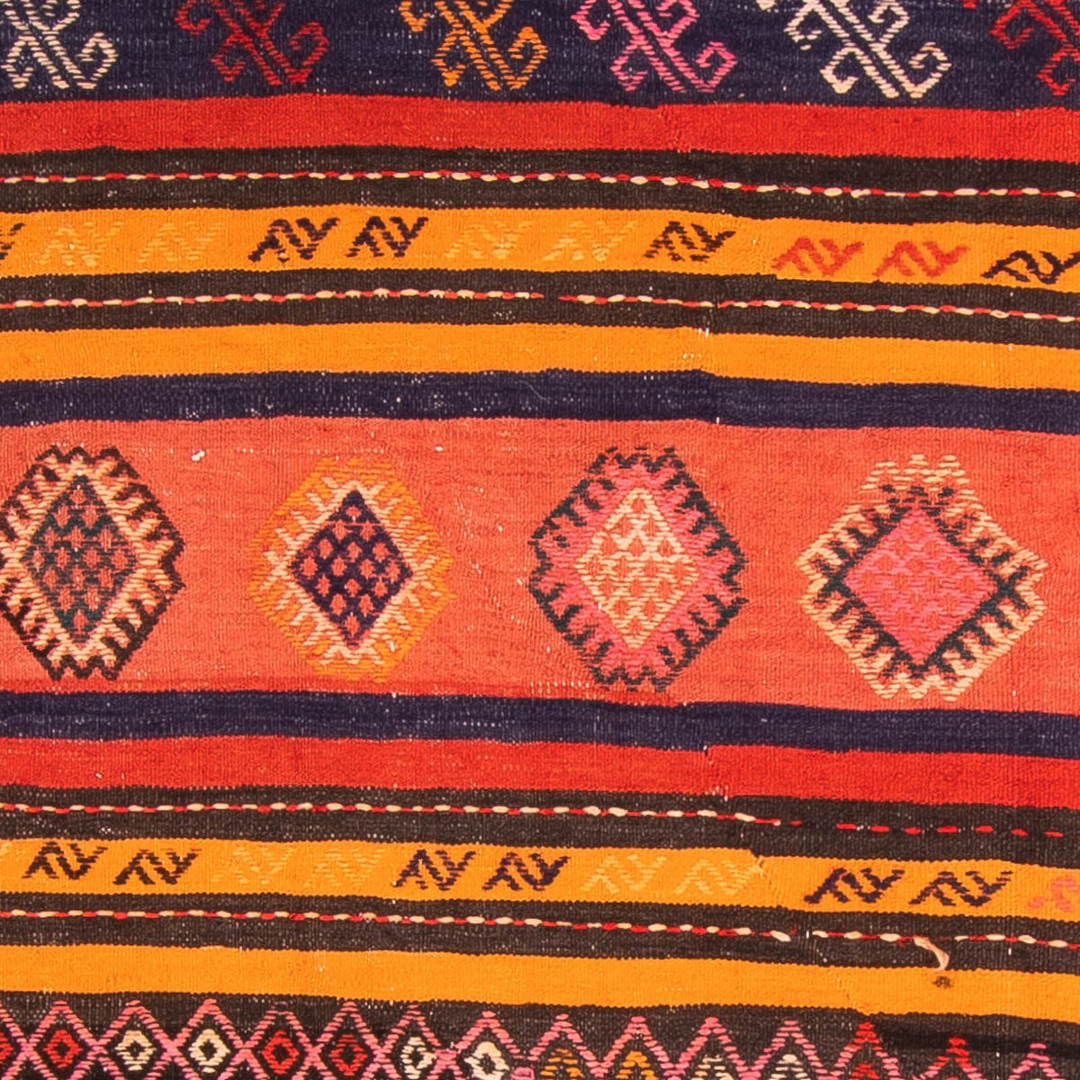 Kelim Teppich - Old 220 x 150 cm - mehrfarbig