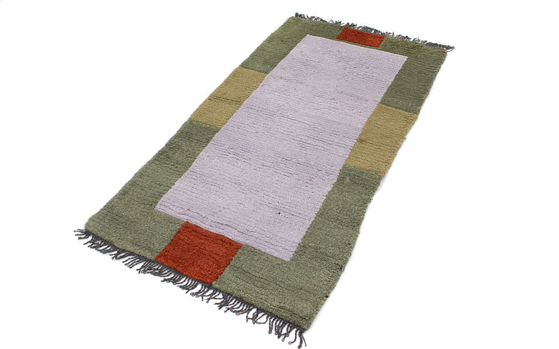 Nepal Teppich 140 x 70 cm - beige