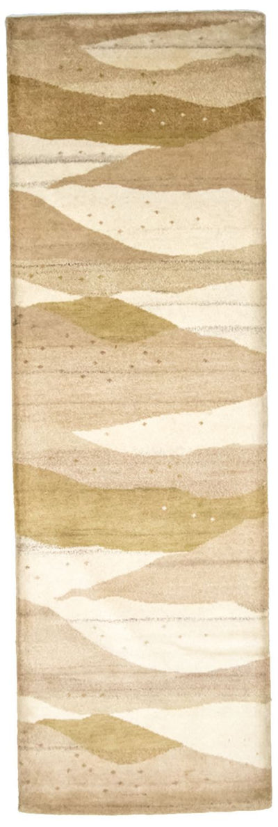 Gabbeh Teppich Indus 80x240cm - Wollteppich