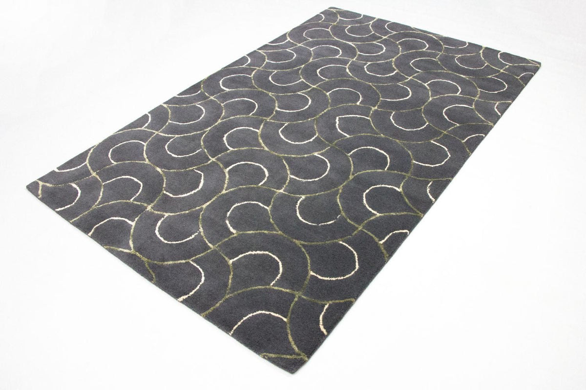 Designer Teppich 242 x 152 cm Wohnzimmer Teppich