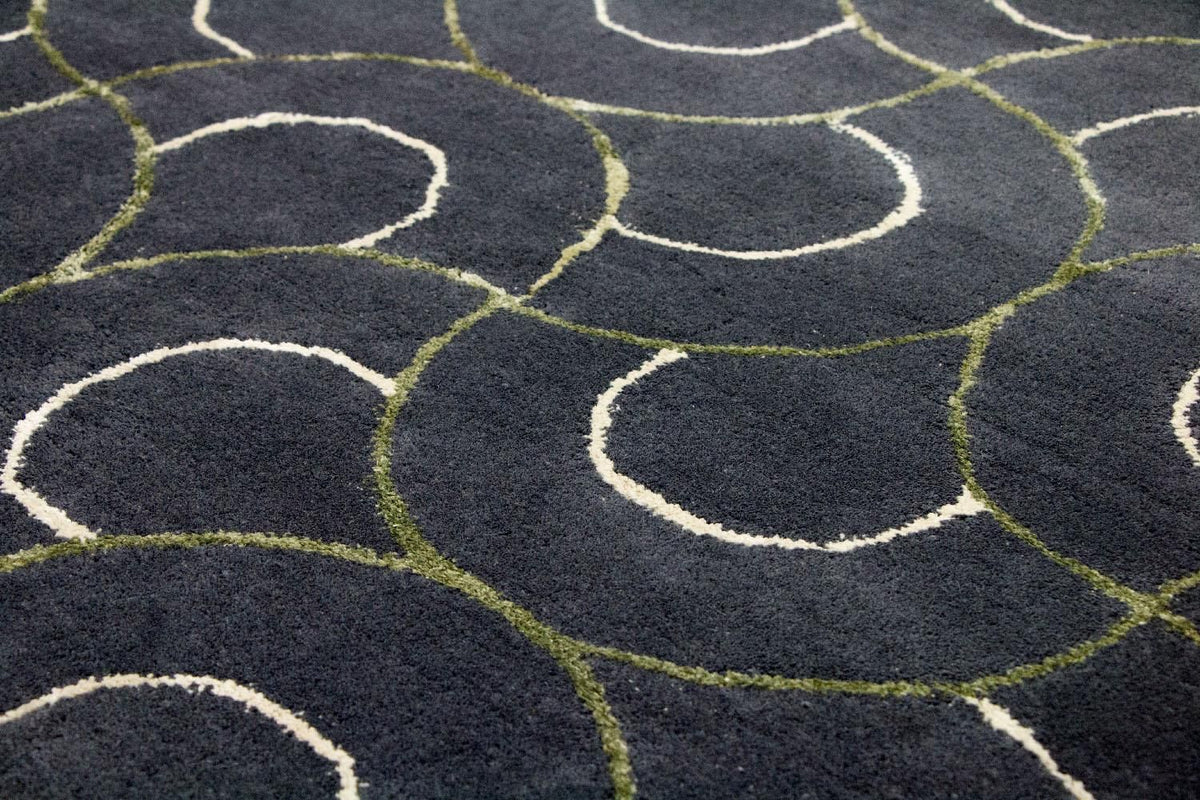 Designer Teppich 242 x 152 cm Wohnzimmer Teppich