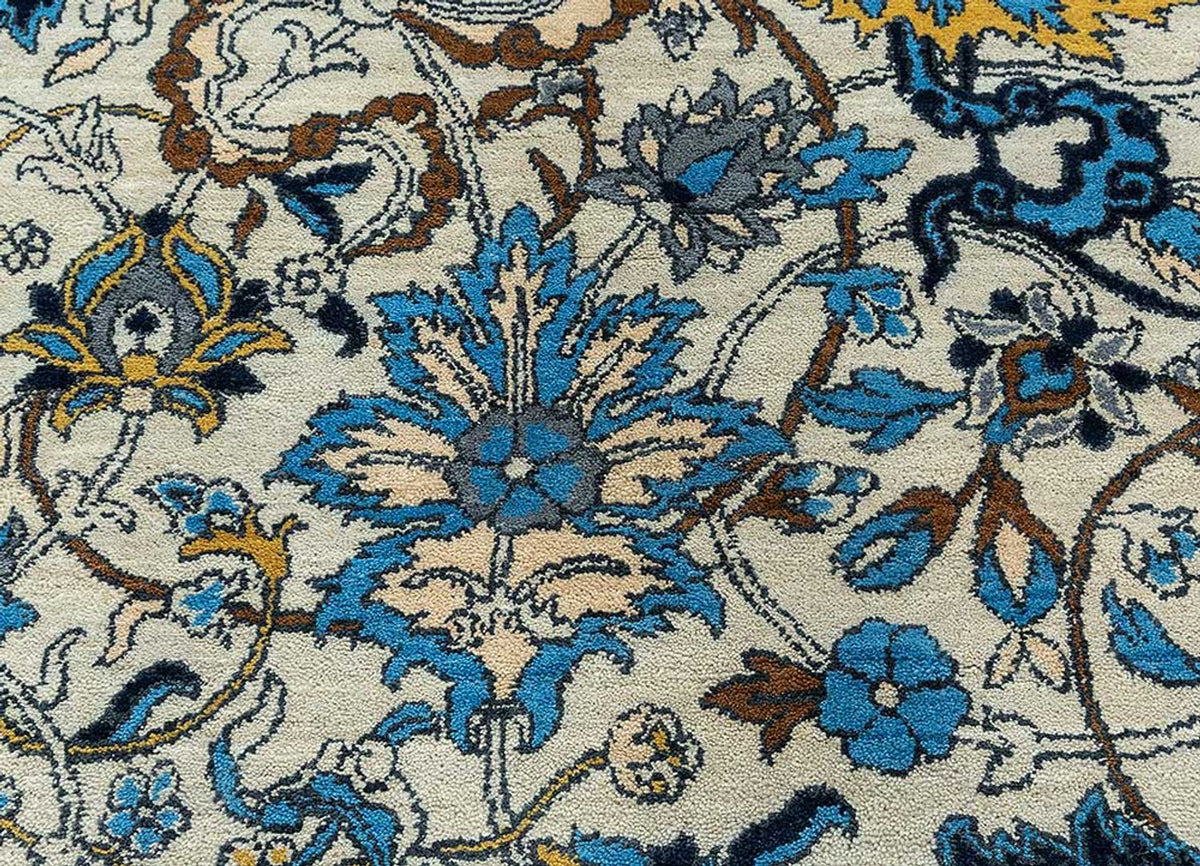 Wollteppich - 300 x 240 cm - blau