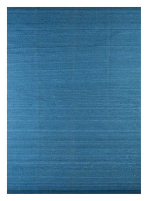 Wollteppich - 300 x 240 cm - blau
