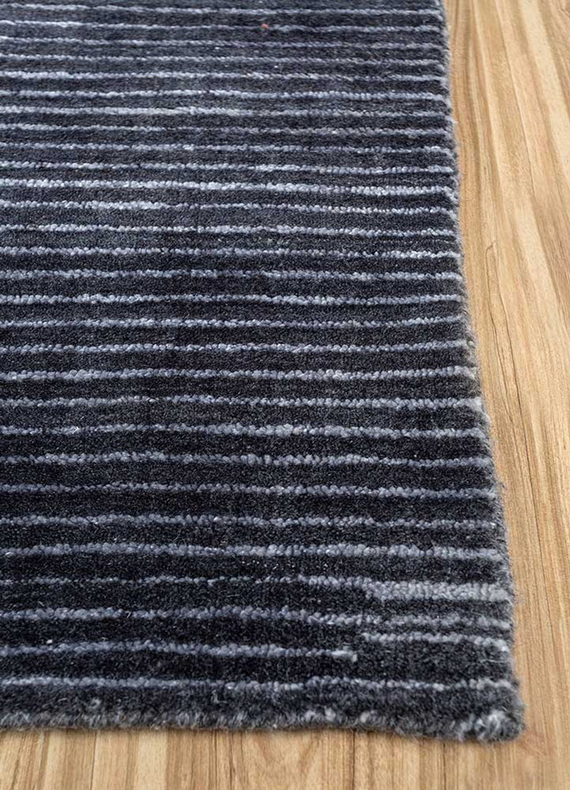 Wollteppich - 300 x 240 cm - silber