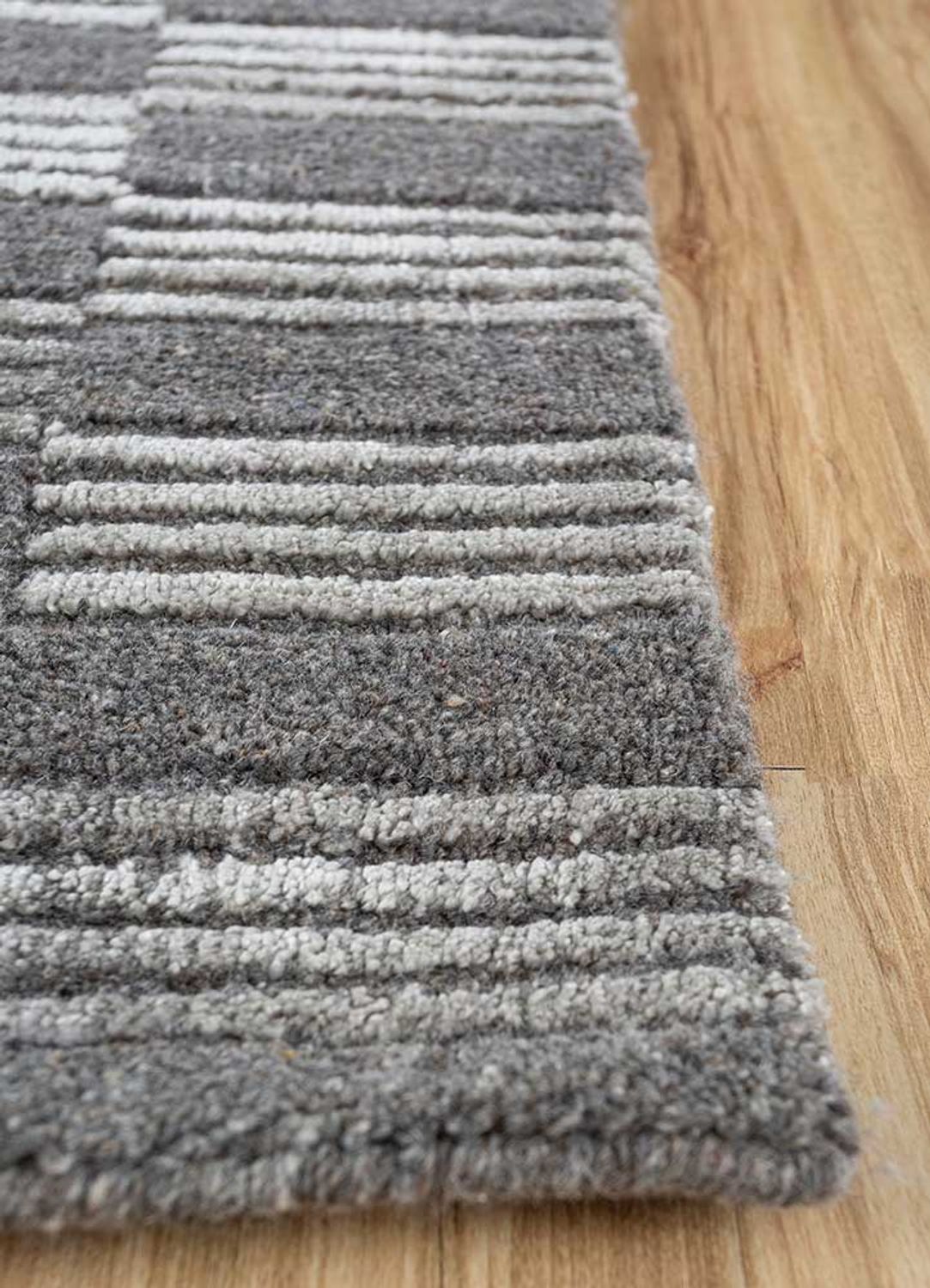 Teppich - 300 x 240 cm - schwarz-weiß