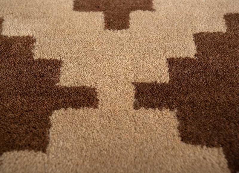 Wollteppich - 270 x 210 cm - braun