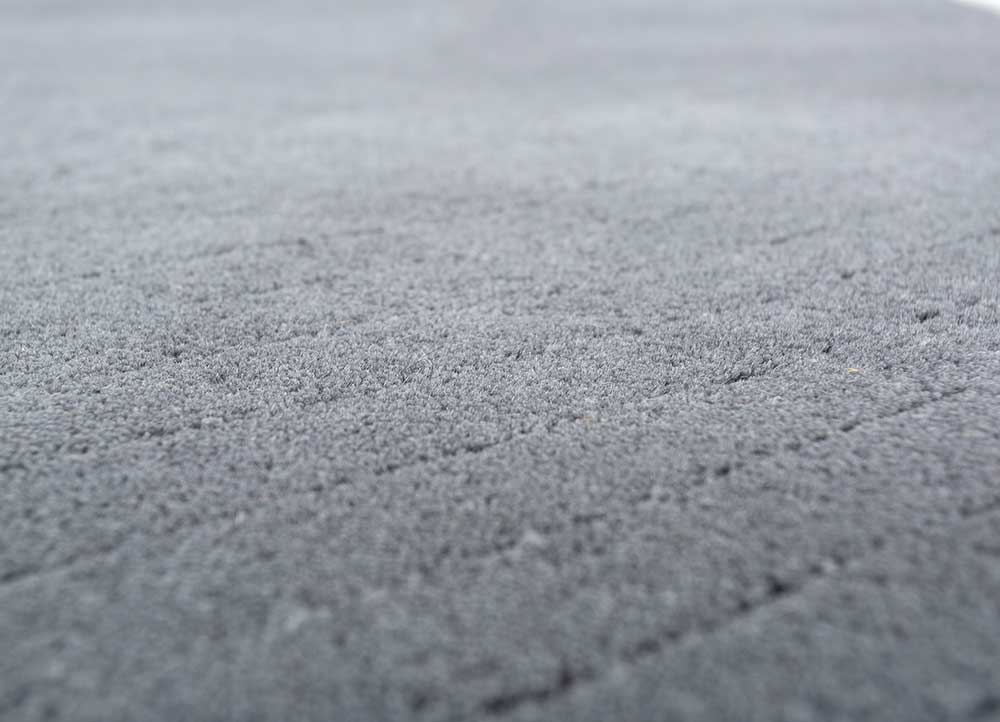 Wollteppich - 233 x 165 cm - dunkelgrau