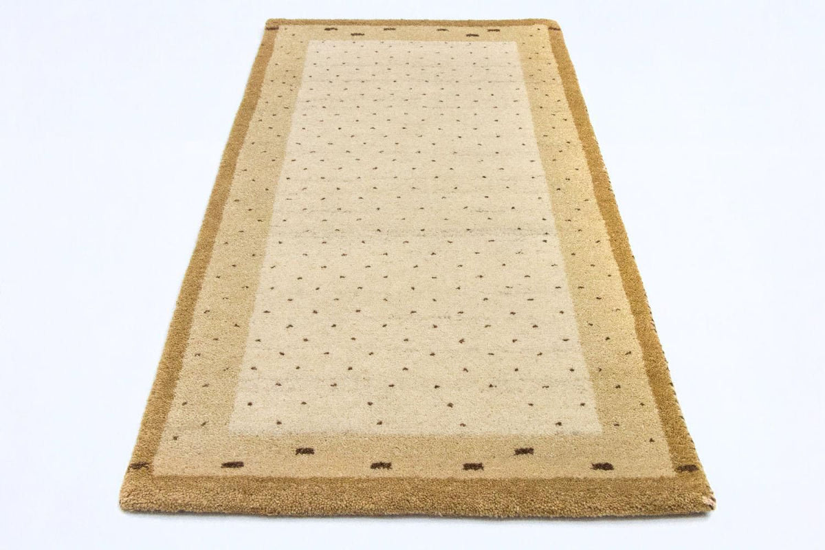 Gabbeh Teppich - Indus 136 x 72 cm - beige