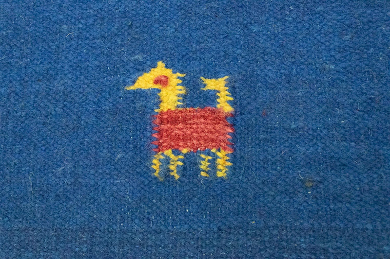 Kelim Teppich - Trendy 200 x 140 cm - blau