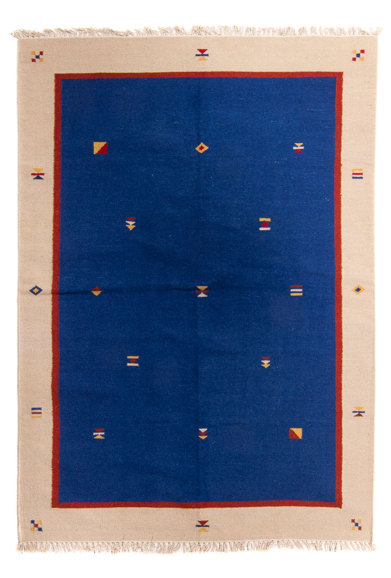 Kelim Teppich - Trendy 240 x 170 cm - dunkelblau