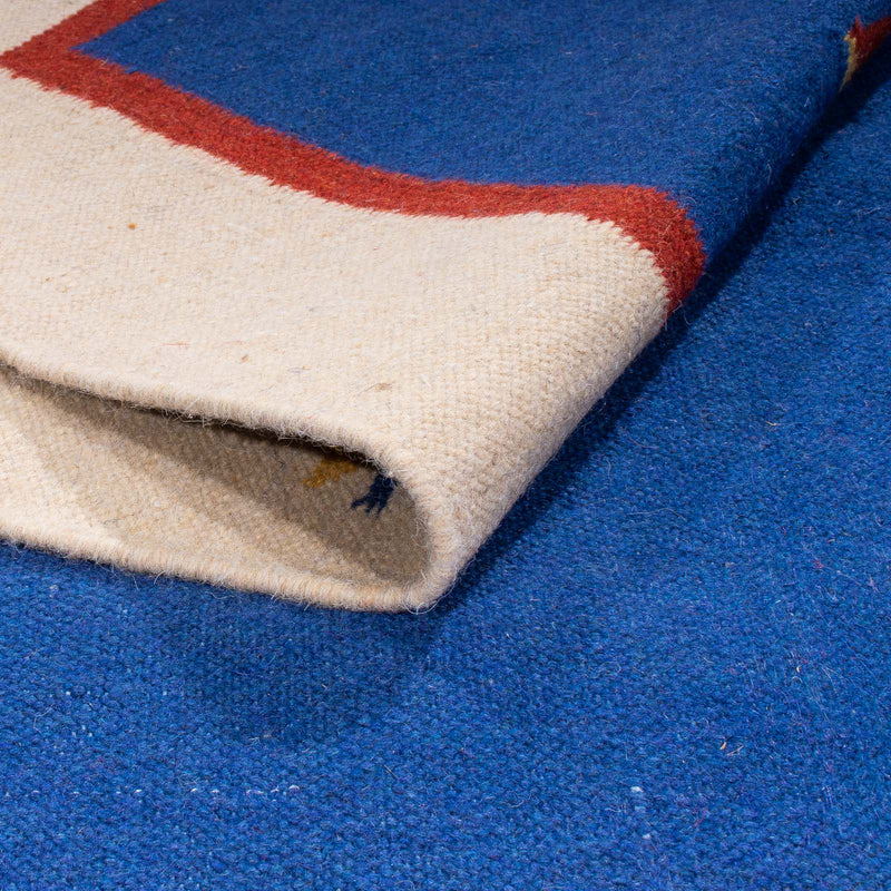 Kelim Teppich - Trendy 240 x 170 cm - dunkelblau