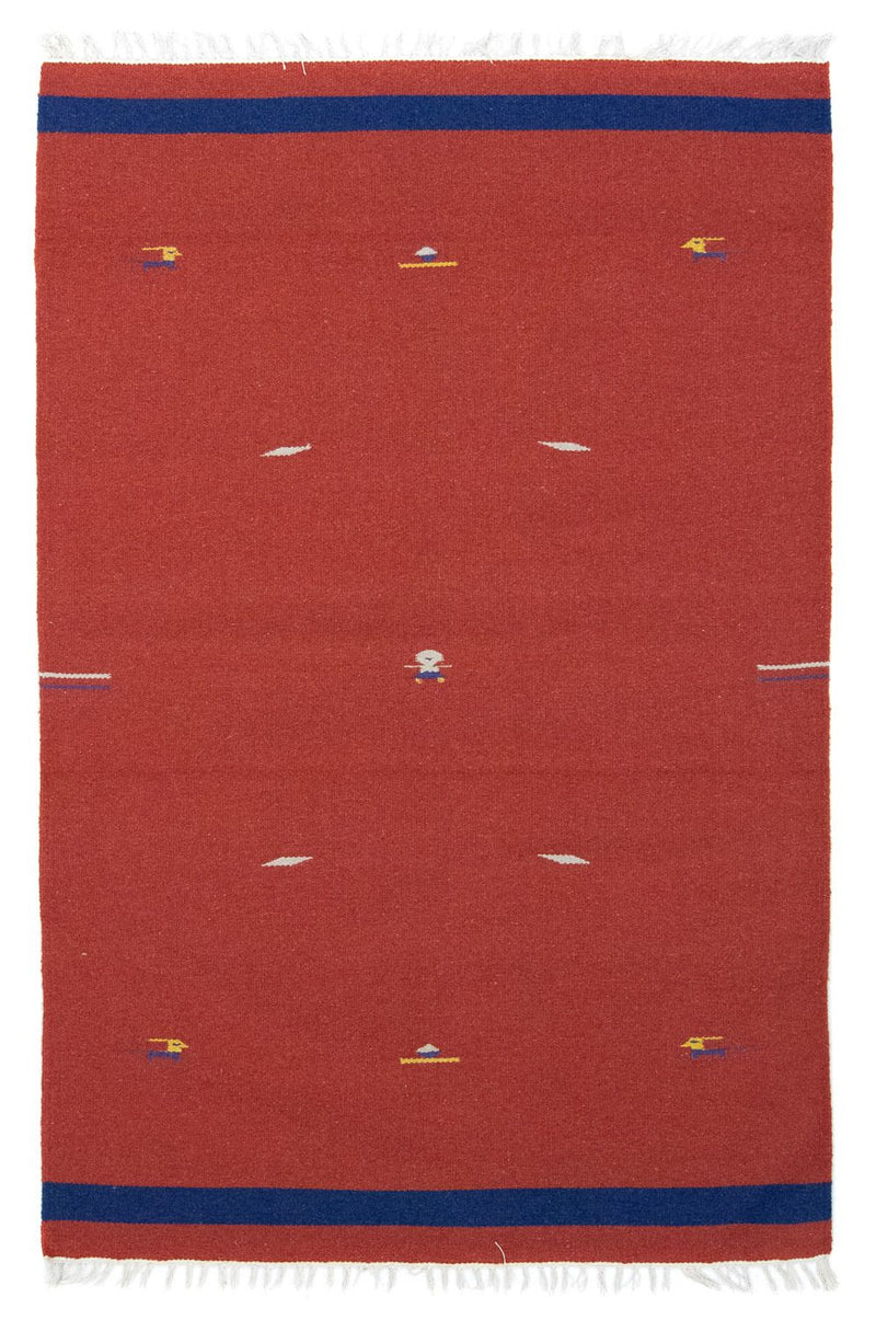 Kelim Teppich - Trendy 180 x 120 cm - rot